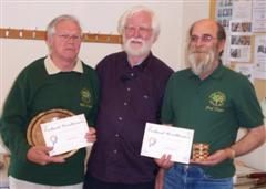 Mike Fisher and Fred Taylor receive the commended certificates